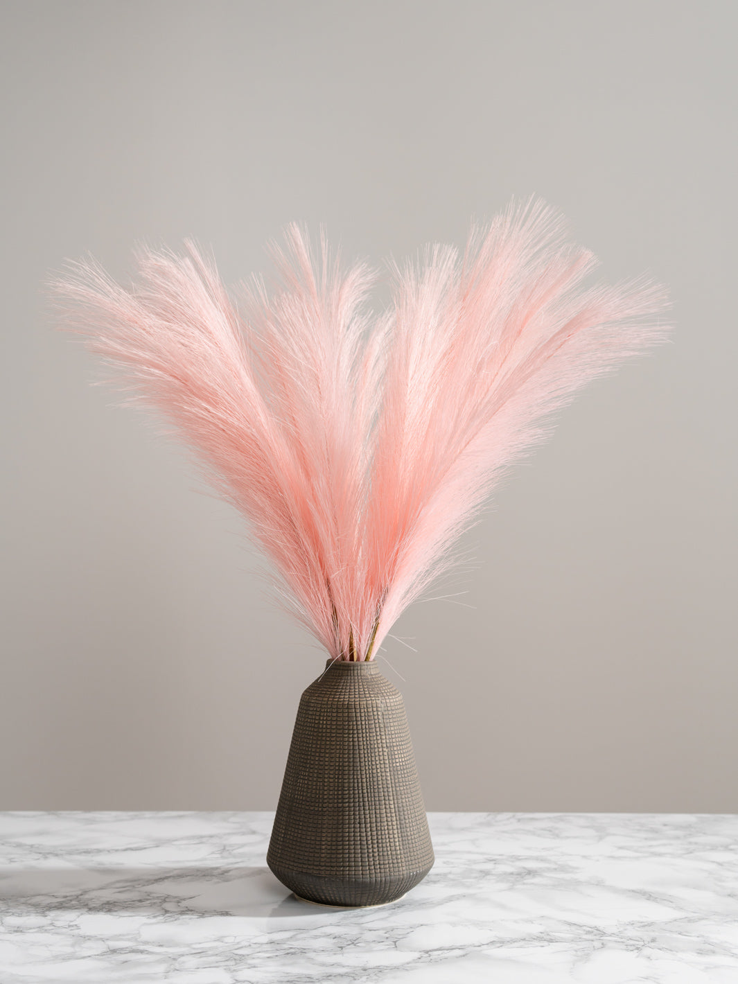 Faux Pampas Grass - Pink (5 Stems)