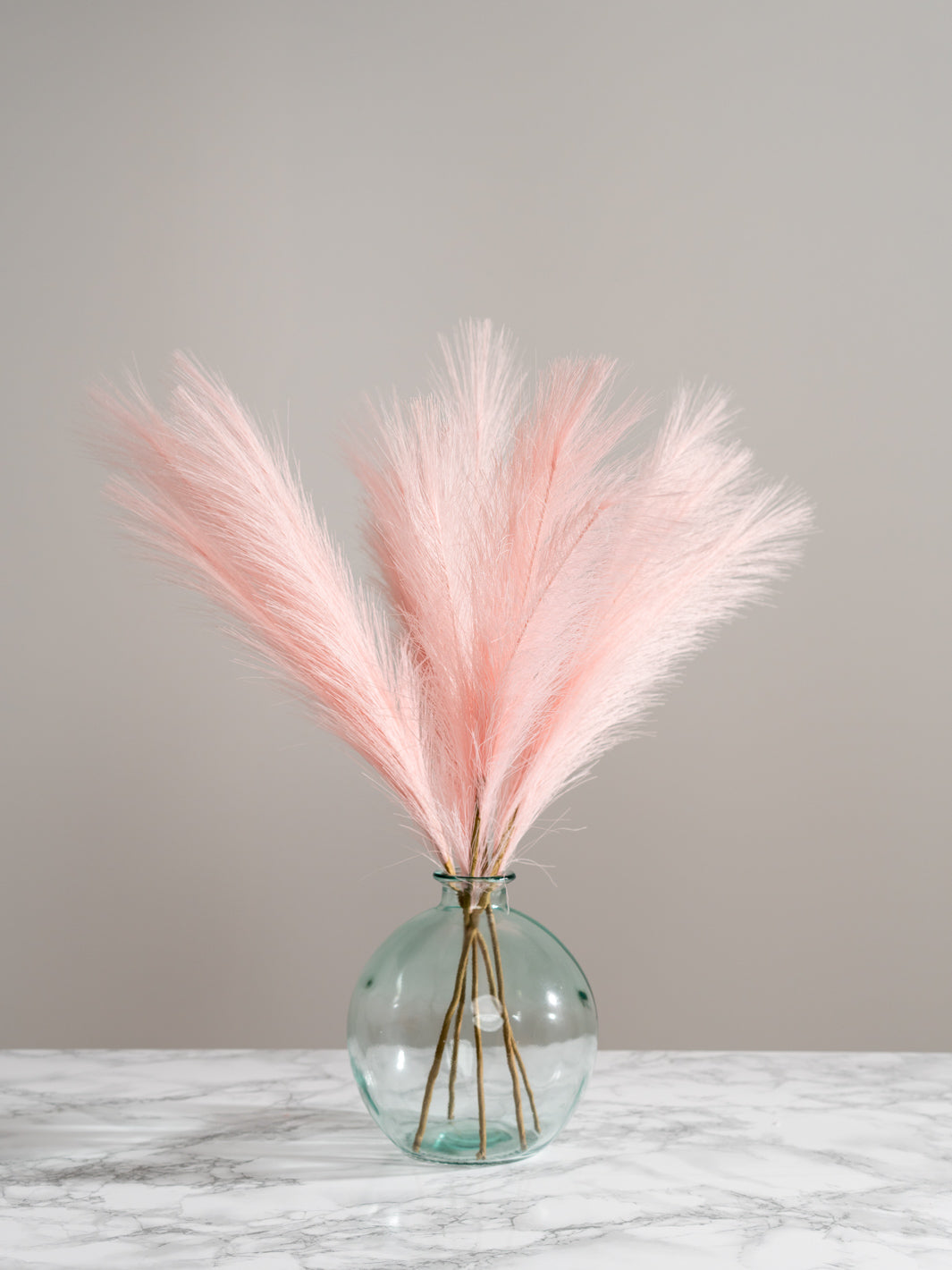 Faux Pampas Grass - Pink (5 Stems)