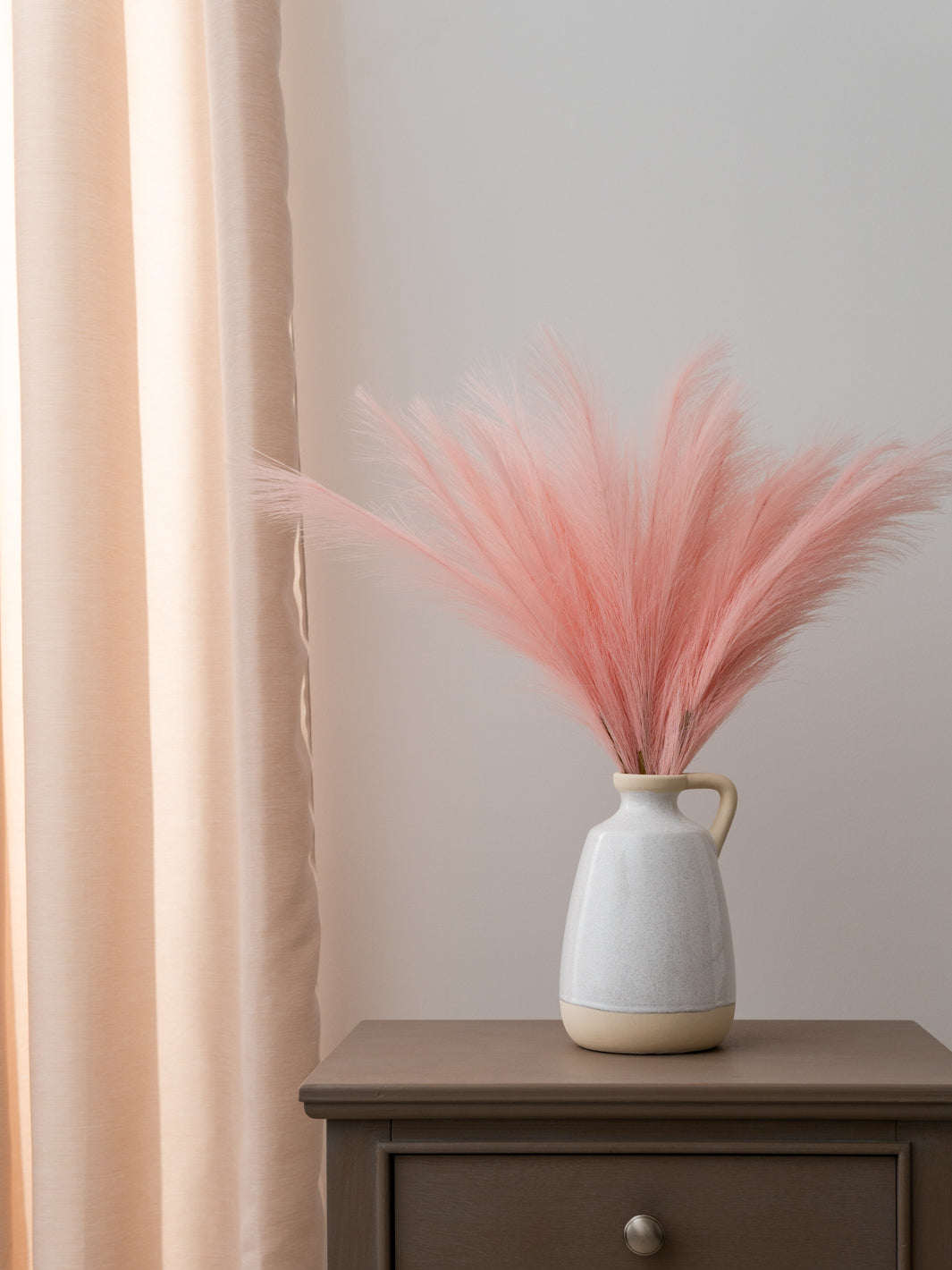 Faux Pampas Grass - Pink (5 Stems)